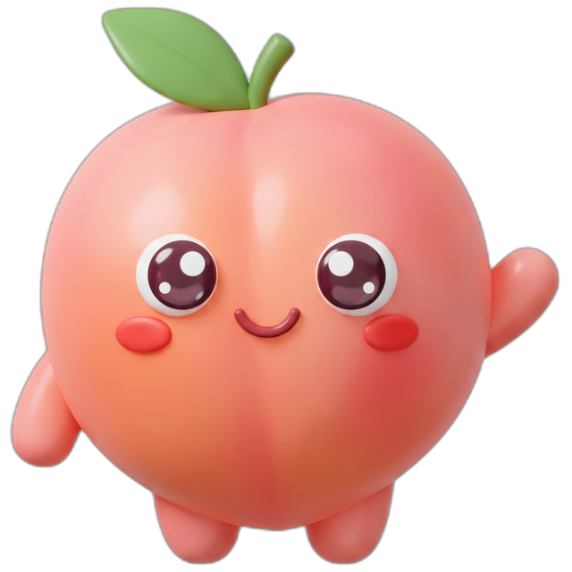 Warpy, the clipwarp peach mascot